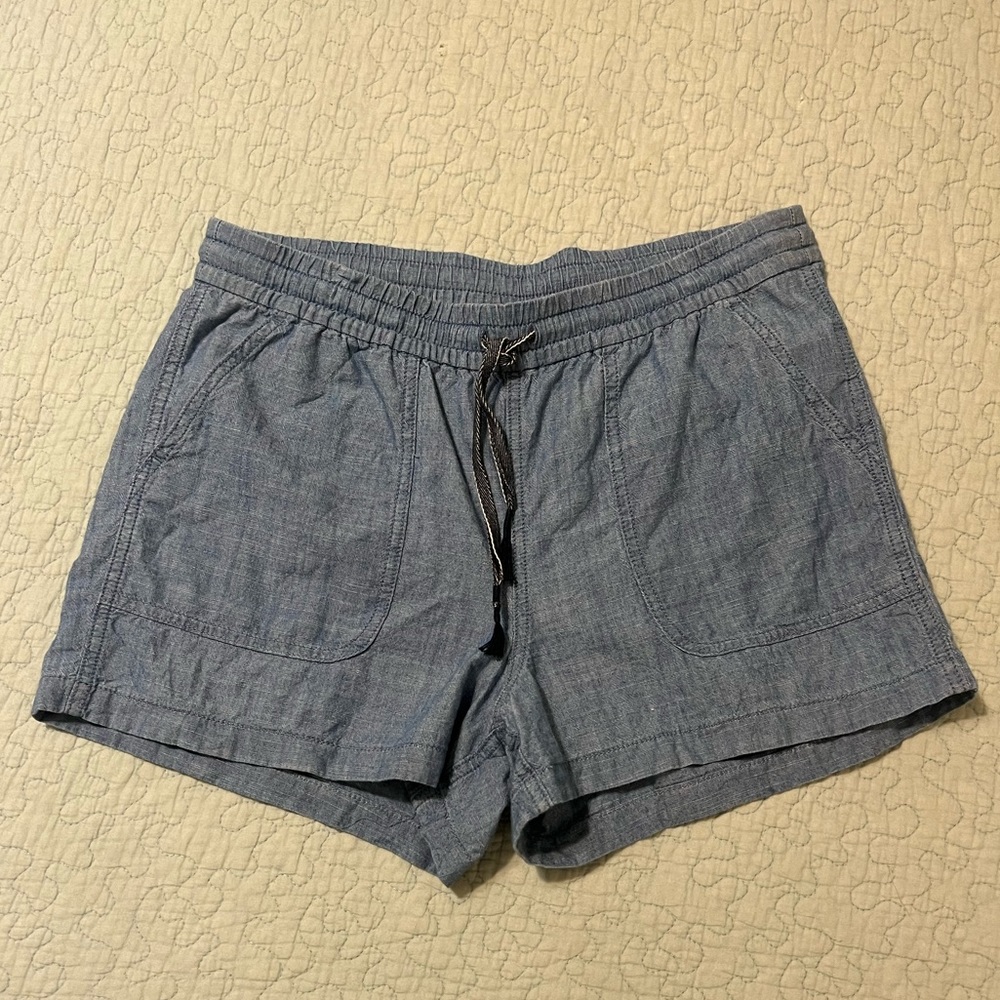 JCrew Point Sur Drawstring Chambray Shorts